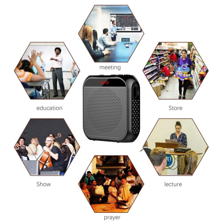 S17 Speaker – Mini Portable Tour Guide Teaching Loudspeaker with Screen Display, S17...