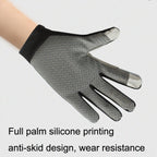 1 Pair QX0002 Sports Sunscreen Touch Screen Non-slip Wear Resistant Shock Absorbing Cycling Gloves, L
