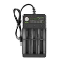 BMAX 18650 3 Slot USB Charging Seat 3.7/4.2V Independent Lithium Battery Charger, 3 Slot USB(Black) 3 Slot USB(Black)