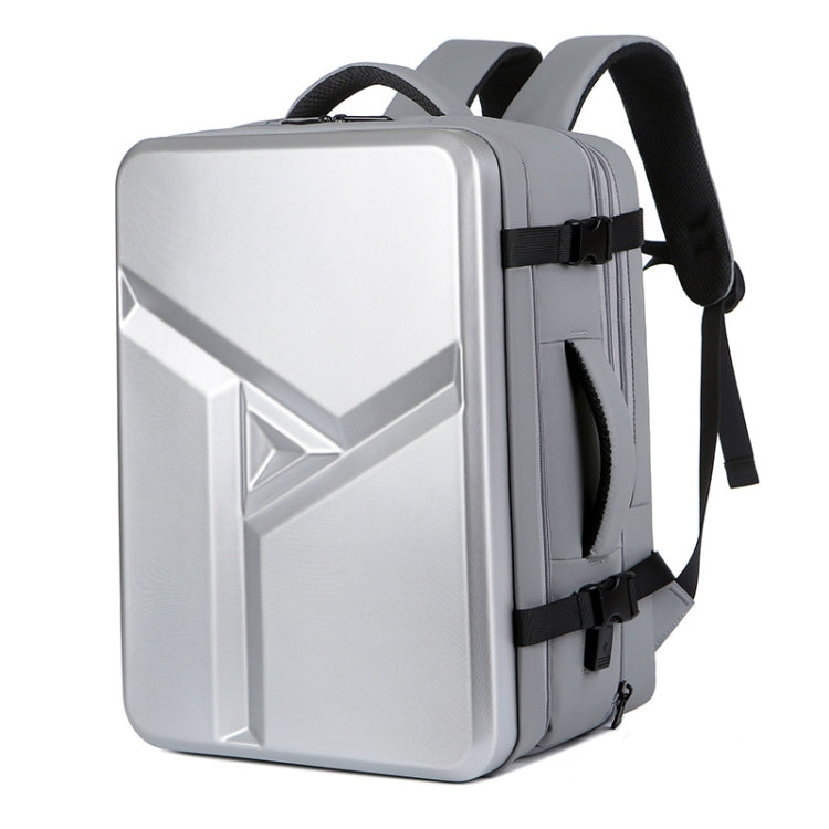 Large-capacity Waterproof Expandable Hard Shell Backpack with USB Charging Hole, 161 Light Grey, 161 Black, 161 Dark Gray, 162 Black, 162 Deep Gray, 162 Light Gray – Waterproof, Wear-resistant 161 Light Grey