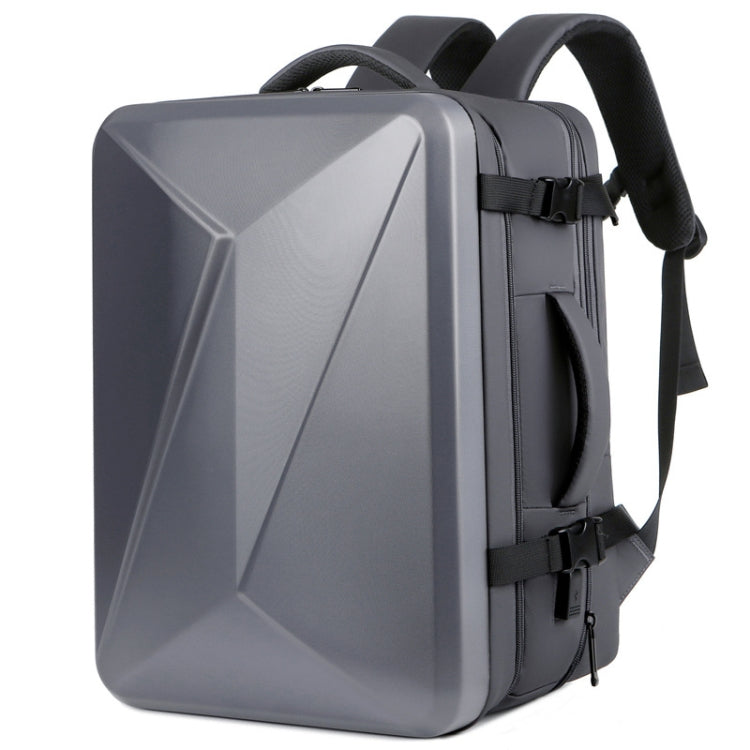 Large-capacity Waterproof Expandable Hard Shell Backpack with USB Charging Hole, 161 Light Grey, 161 Black, 161 Dark Gray, 162 Black, 162 Deep Gray, 162 Light Gray – Waterproof, Wear-resistant 162 Deep Gray