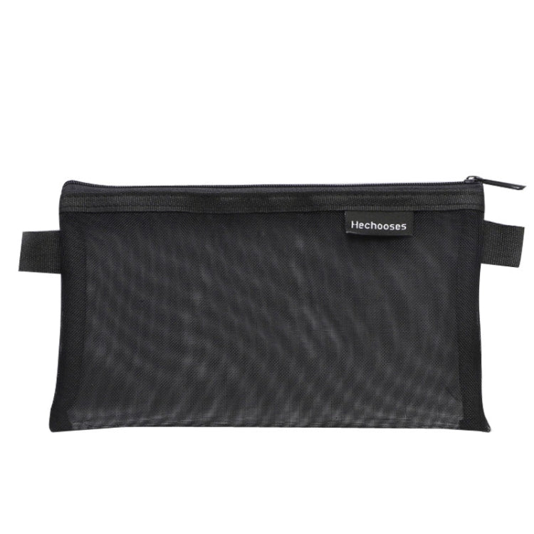 Hechooses D033 Transparent Mesh Exam Portable Pen Bag, Style:, Square (Black), Square (White), Square (Gray), Square (Pink), Square (Green), Triangle (Black), Triangle (White), Triangle (Gray), Triangle (Pink), Triangle (Blue), Triangle (Green) –... Square (Black)