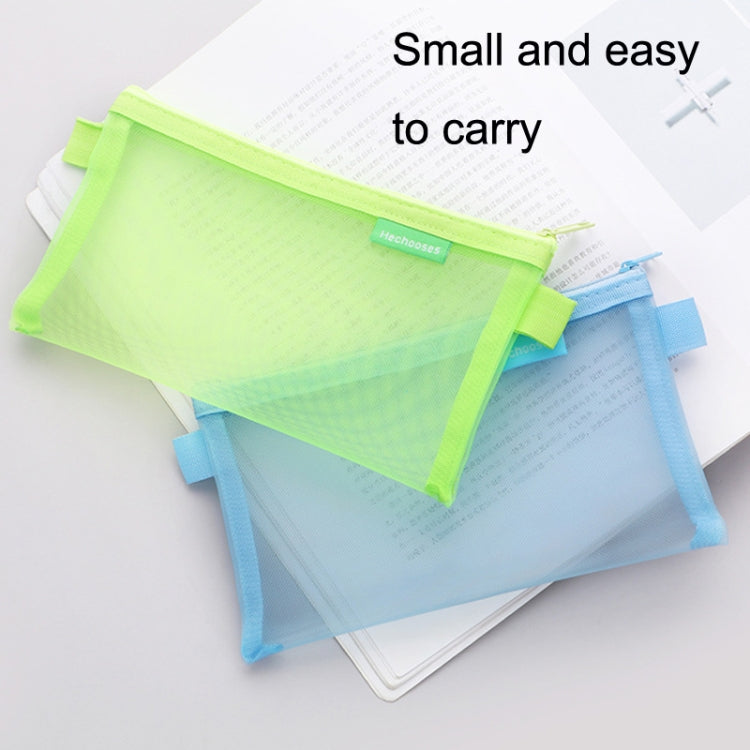 Hechooses D033 Transparent Mesh Exam Portable Pen Bag, Style:, Square (Black), Square (White), Square (Gray), Square (Pink), Square (Green), Triangle (Black), Triangle (White), Triangle (Gray), Triangle (Pink), Triangle (Blue), Triangle (Green) –...