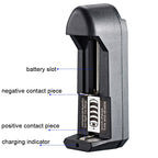 10 PCS BMAX Single Slot Direct Insert Power Supply 18650 Lithium Battery Charger, Single Slot EU Plug(Black), Single Slot US Plug(Black)