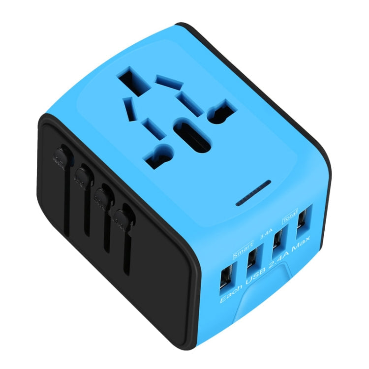 BMAX 199-04U Travel Multifunctional USB Converter 4 USB Universal Socket, BMAX 199-04U Blue, BMAX 199-04U Black BMAX 199-04U Blue Blue Black