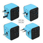 BMAX 199-04U Travel Multifunctional USB Converter 4 USB Universal Socket, BMAX 199-04U Blue, BMAX 199-04U Black