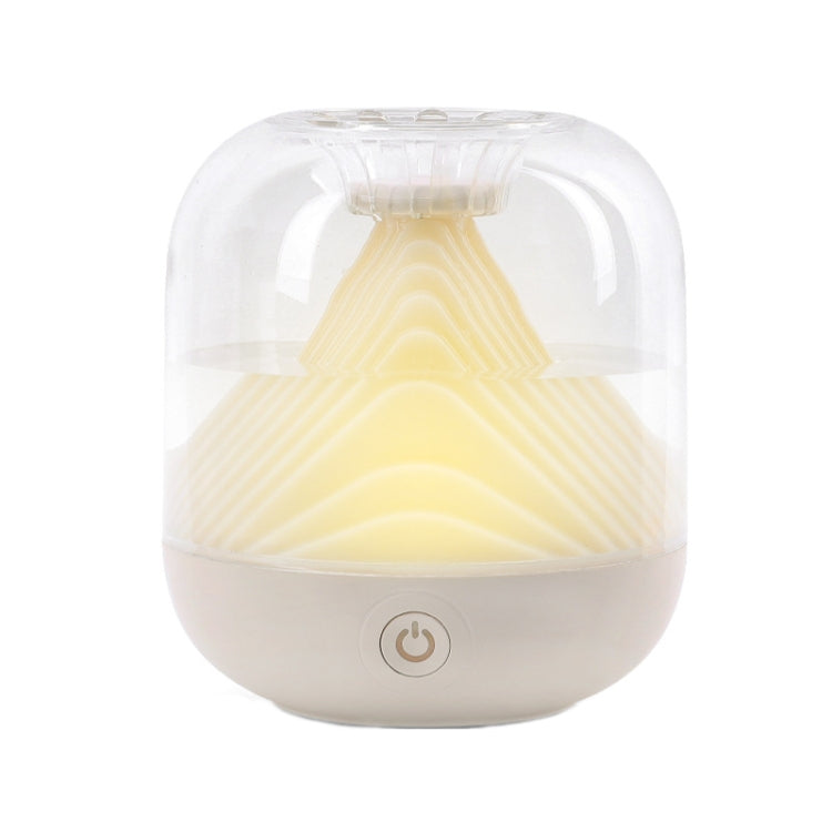 FX-039 USB Charging Ambient Light Humidifier Mountain Mini Wireless Humidifier, Green, White, Wine Red – Durable Build, Easy to Use White