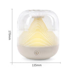 FX-039 USB Charging Ambient Light Humidifier Mountain Mini Wireless Humidifier, Green, White, Wine Red
