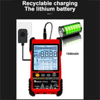 Rechargeable Adjustable Network Cable Tester Wire Tracker POE Cable Tester, ET616 (Red), ET618 (Red)