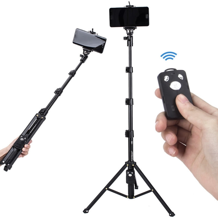 YUNTENG Selfie Stick Tripod Bluetooth Remote Control Camera Stand, 1688 Black, 1688 Pink), 1388 Black 1388 Black Black
