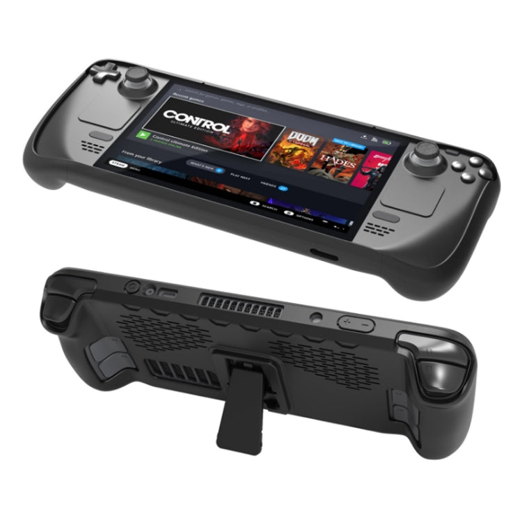 JYS For Steam Deck Handheld TPU Case + Touchpad Button Sticker, TPU Case + Touchpad Button Sticker TPU Case + Touchpad Button Sticker