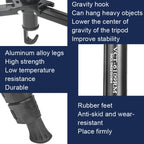 YUNTENG 6109 Camera Overhead Shot Tripod Universal Mobile Phone Live Broadcast Bracket, YUNTENG 6109