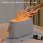 Simulation Flame Aromatherapy Humidifier Bedroom Ambient Light, White, Green, Gray, 3 Colors (RGB) – Durable Build, Easy to Use