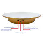 32cm Electric Turntable for Photography With Speed Direction Adjustment, White Mirror, Black Mirror, Golden Mirror
