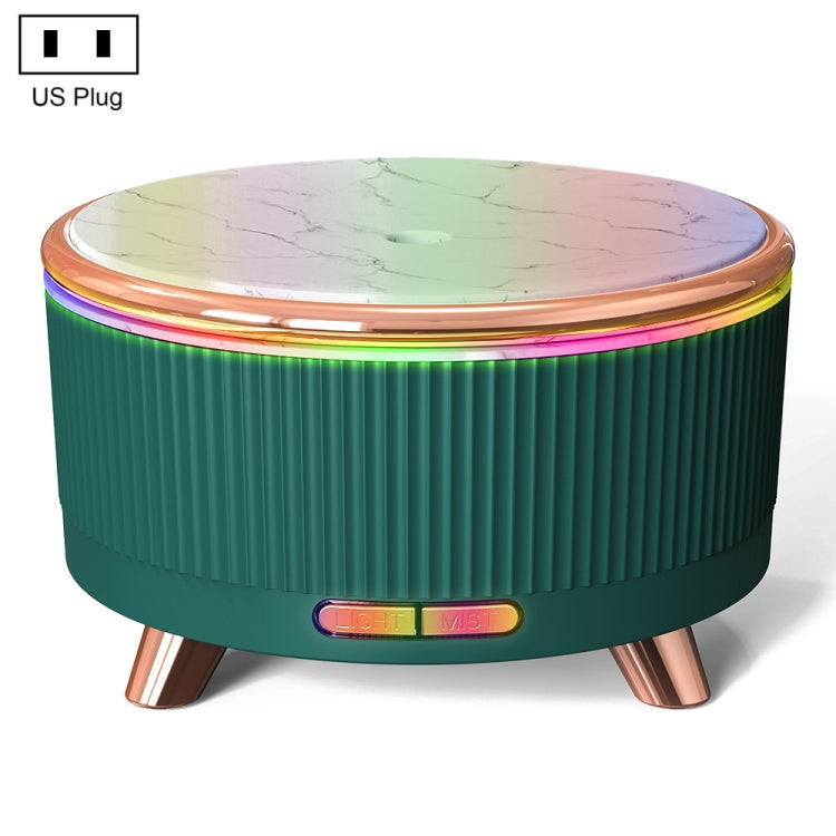 Ultrasonic Aromatherapy Diffuser Humidifier Essential Oil Diffuser, US Plug, EU Plug, UK Plug, AU Plug US Plug Dark Green