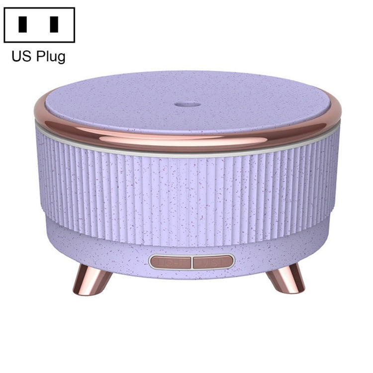 Ultrasonic Aromatherapy Diffuser Humidifier Essential Oil Diffuser, US Plug, EU Plug, UK Plug, AU Plug – Durable Build, Easy to Use US Plug Purple Flower Dot