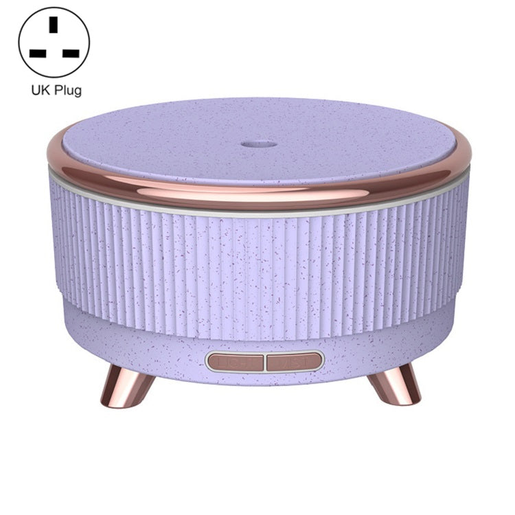 Ultrasonic Aromatherapy Diffuser Humidifier Essential Oil Diffuser, US Plug, EU Plug, UK Plug, AU Plug – Durable Build, Easy to Use UK Plug Purple Flower Dot
