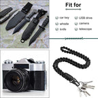 QD-258 Outdoor Multifunctional Hand-woven Metal Buckle Paratroopers Ropes Lanyard, QD-258 Paratroopers Ropes(Red), QD-258 Paratroopers Ropes(Black), QD-258 Paratroopers Ropes(Dark Blue)