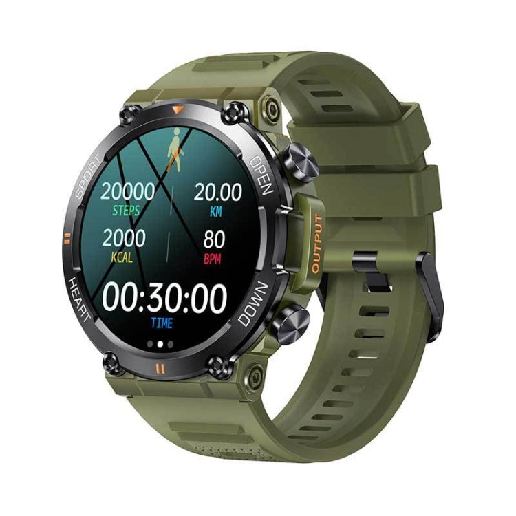 K56Pro Watch – 1.39" Screen, Blood Pressure Monitoring, Heart Rate Monitoring Green
