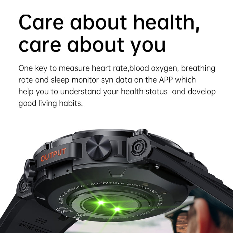 K56Pro Watch – 1.39" Screen, Blood Pressure Monitoring, Heart Rate Monitoring