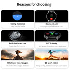 UM93Pro Watch – 1.28" Screen, Heart Rate Monitoring, NFC