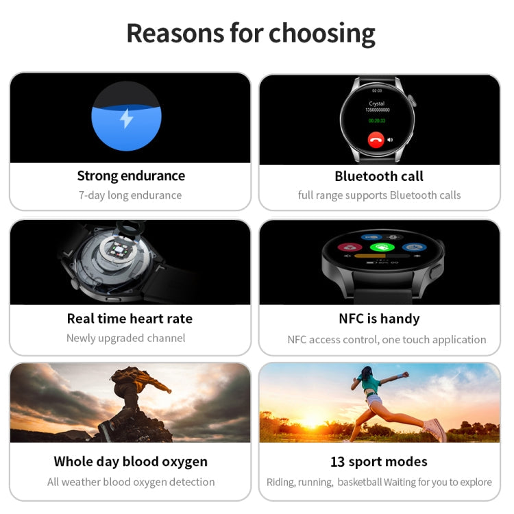 UM93Pro Watch – 1.28" Screen, Heart Rate Monitoring, NFC