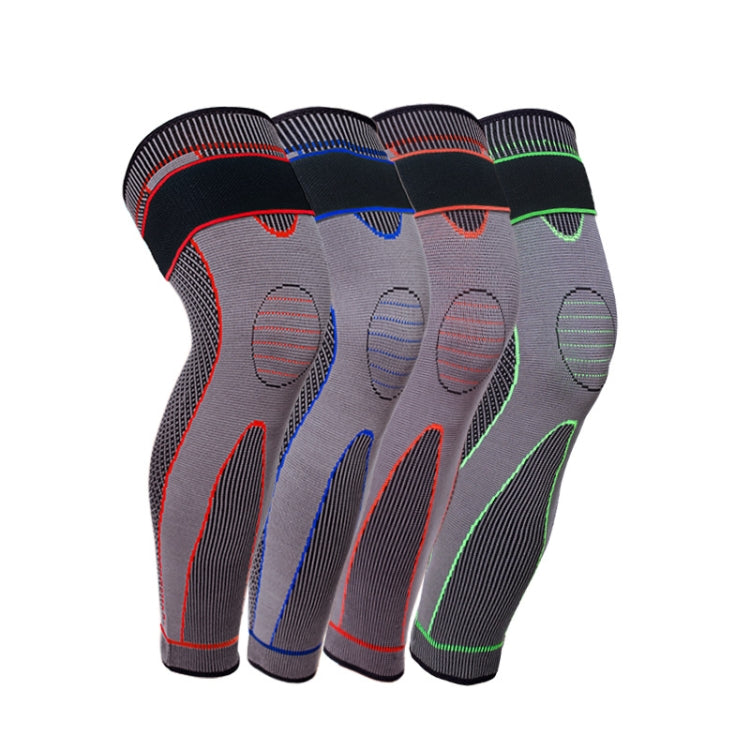 Nylon Knitted Riding Sports Extended Knee Pads, XL