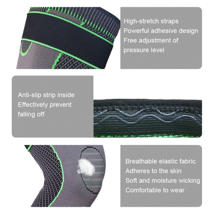 Nylon Knitted Riding Sports Extended Knee Pads, L