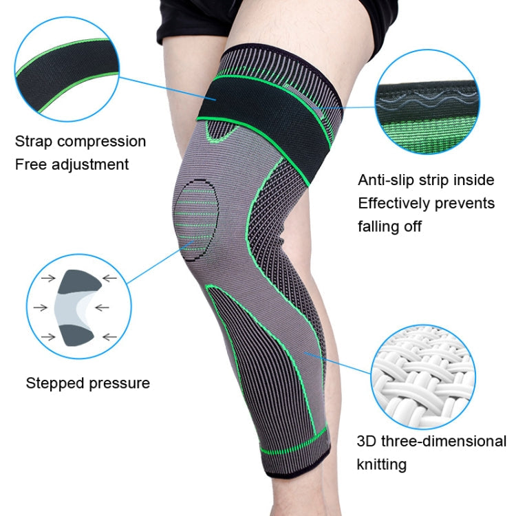 Nylon Knitted Riding Sports Extended Knee Pads, S