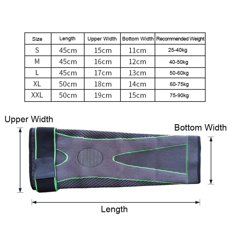 Nylon Knitted Riding Sports Extended Knee Pads, XL
