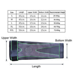 Nylon Knitted Riding Sports Extended Knee Pads, L