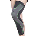 Nylon Knitted Riding Sports Extended Knee Pads, L L Green Basic