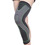 Nylon Knitted Riding Sports Extended Knee Pads, L L Green Basic