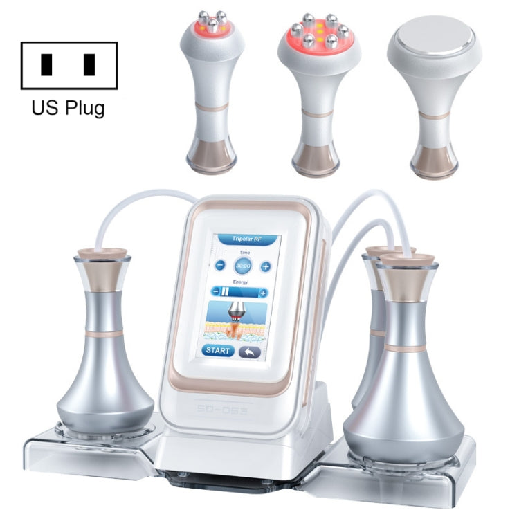 3 In 1 80k Metal Fat Blaster RF Ultrasonic Beauty Machine, US Plug, EU Plug, UK Plug, AU Plug – Durable Build, Easy to Use US Plug Golden Edge