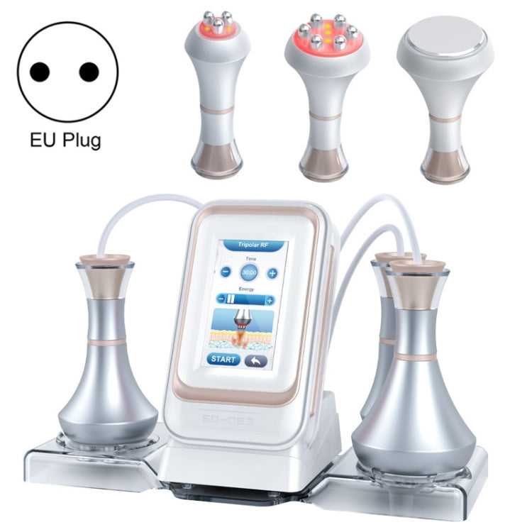3 In 1 80k Metal Fat Blaster RF Ultrasonic Beauty Machine, US Plug, EU Plug, UK Plug, AU Plug – Durable Build, Easy to Use EU Plug Golden Edge