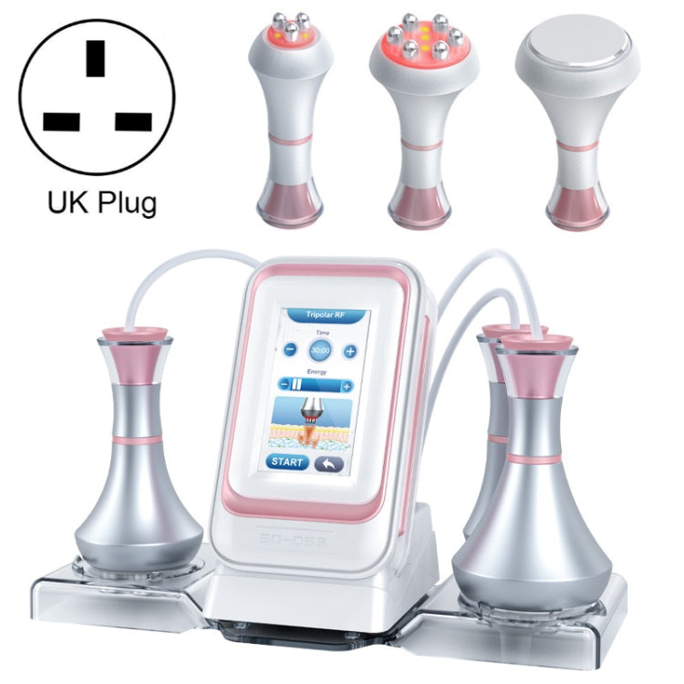 3 In 1 80k Metal Fat Blaster RF Ultrasonic Beauty Machine, US Plug, EU Plug, UK Plug, AU Plug – Durable Build, Easy to Use UK Plug Pink Edge