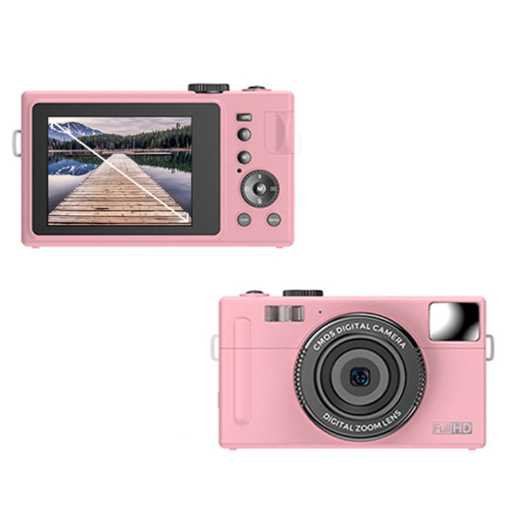R1 48 Million HD Pixels 3.0 Inch IPS Screen Children Digital Camera, Spec:, Black, Pink, Black+Card Reader, Pink+Card Reader – Durable Build, Easy to Use Pink+Card Reader