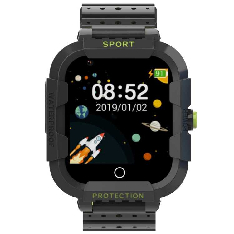 DF75 1.4 Inch 4G GPS Positioning Children Waterproof Smart Calling Watch With SOS Function Black