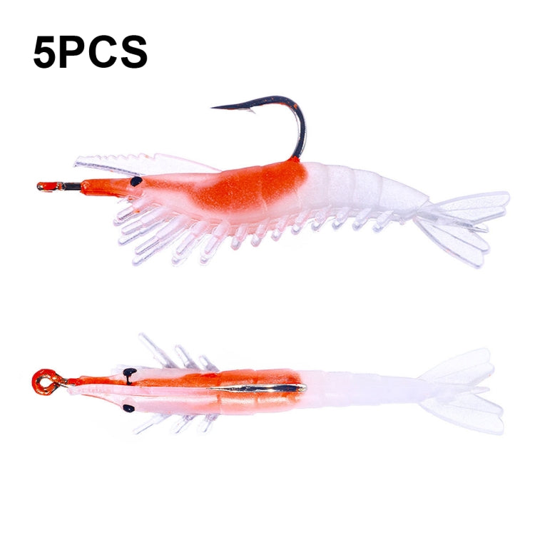 HENGJIA SO077 6cm 3g Lead Wrapped Shrimp Soft Lure Sea Bass Fake Lure, SO077 4, SO077 1, SO077 2, SO077 3 SO077 4 4