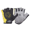 YIZIMI Anti-shock Half-finger Gloves Cycling Silicone Short Finger Gloves, S, M, L, XL S Black Yellow