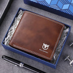 BUFF CAPTAIN 032 Vintage Leather Wallets Coins Card Holder Wallet Coffee