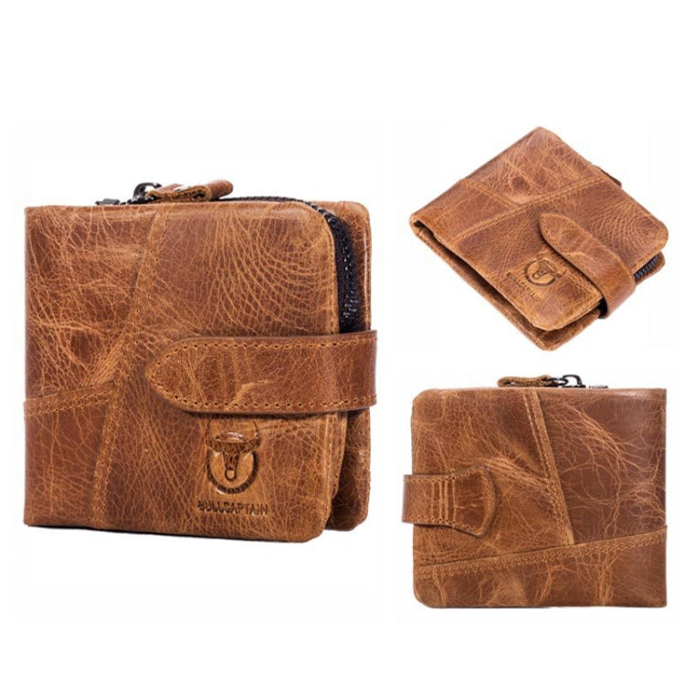 BUFF CAPTAIN 01 Multifunctional Detachable Vintage Leather Buckle Horizontal Wallet, 01(Coffee), 01(Brown)