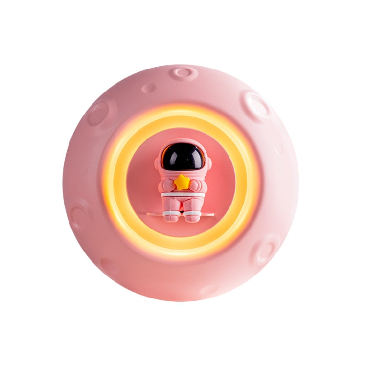 K-1101 Astronaut Automatic Timer Smart Aromatherapy Machine With Small Night Light, White, Pink Pink
