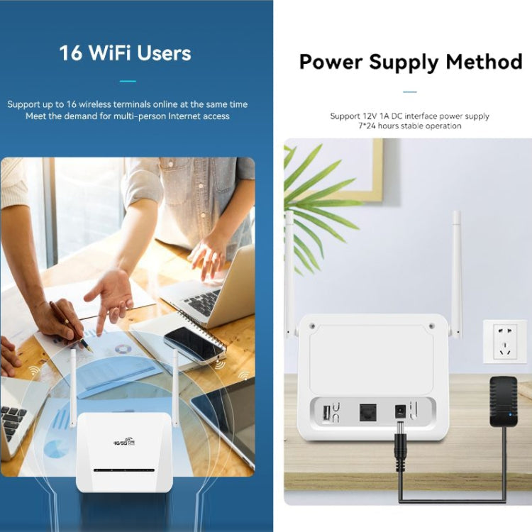 VR312 4G LTE Router 4G CPE FDD/TDD Card Mobile Router MOD Malay Version EU Plug, VR312 EU Plug White – Data Transmission