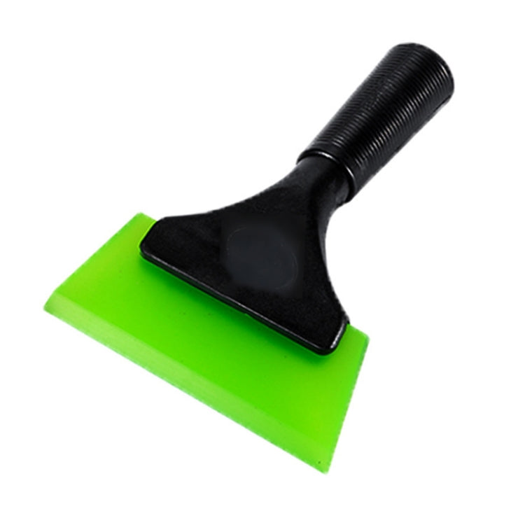 Plastic Bull Bar Film Squeegee Car Glass Cleaning Tools – Durable Build, Easy to Use Green With Handle