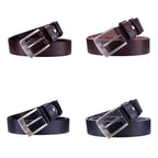 BULL CAPTAIN 01 Pin Buckle Thickened Cowhide Wear-Resistant Belt, Length:, 110cm (Smooth Brown), 115cm (Smooth Brown), 120cm (Smooth Brown), 125cm (Smooth Brown), 110cm (Burr Brown), 115cm (Burr Brown), 120cm (Burr Brown), 125cm (Burr Brown)... –...