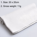 10PCS Wind Guitar Cleaning Cloth Piano Wipe Jean Cloth, Gray