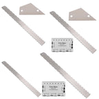 GNR3 Stainless Steel Measurement Bass Guitar Neck Ruler, Style:, Double Teeth+Leveling Ruler+String High Ruler