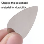10PCS Thumb Fingers Metal Stainless Steel Bayse Guitar Paddles, Steel Bayse Guitar Paddles