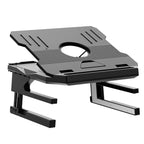 Double Layer Foldable Lift Laptop Stand Aluminum Computer Heightening Bracket – Aluminum Alloy